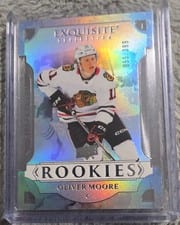 2025-26 Upper Deck Black Diamond Sparkling Rookie Scripts Oliver Moore #SRS-OM card