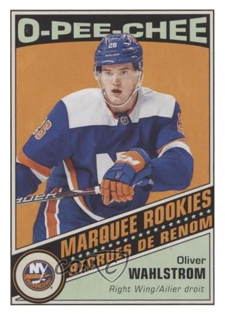 2019-20 Upper Deck O-Pee-Chee Retro Update Oliver Wahlstrom #615 card