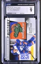 2021-22 SP Game Used Embroidered in History Oliver Wahlstrom #26 card