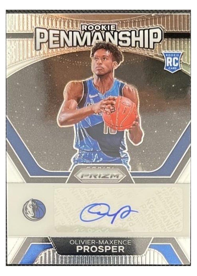 2023-24 Panini Prizm Rookie Penmanship Olivier-Maxence Prosper #RP-OMP card