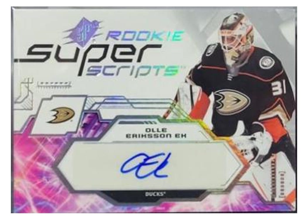 2023-24 SPx Rookie Superscripts Olle Eriksson Ek #SSR-OE card