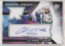 2020-21 SPx Rookie Autograph Jersey Olli Juolevi #OJ card
