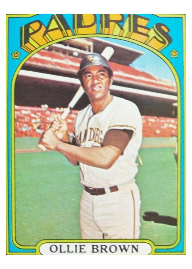1972 Topps Ollie Brown #551 card