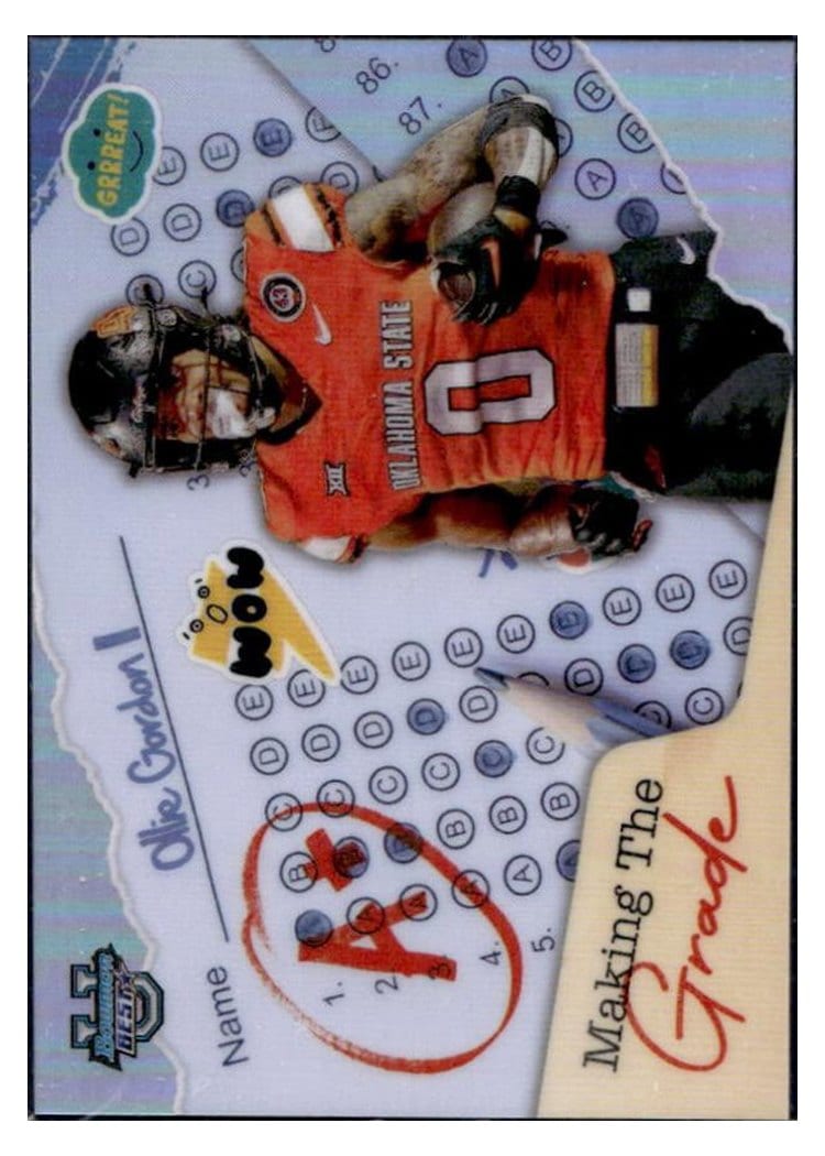 2024 Bowman University Best Making the Grade Set Ollie Gordon II #MG-11 card