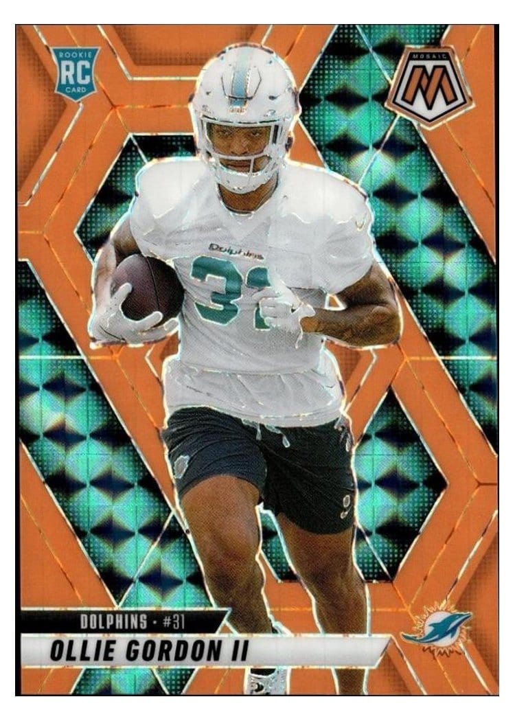 2025 Panini Mosaic Base Set Ollie Gordon II #310 card