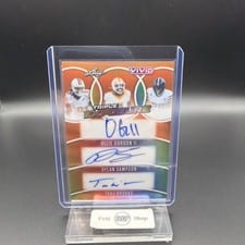 2025 Leaf Vivid Triple Exposure Ollie Gordon II / Dylan Sampson / Tahj Brooks #TE-4 card