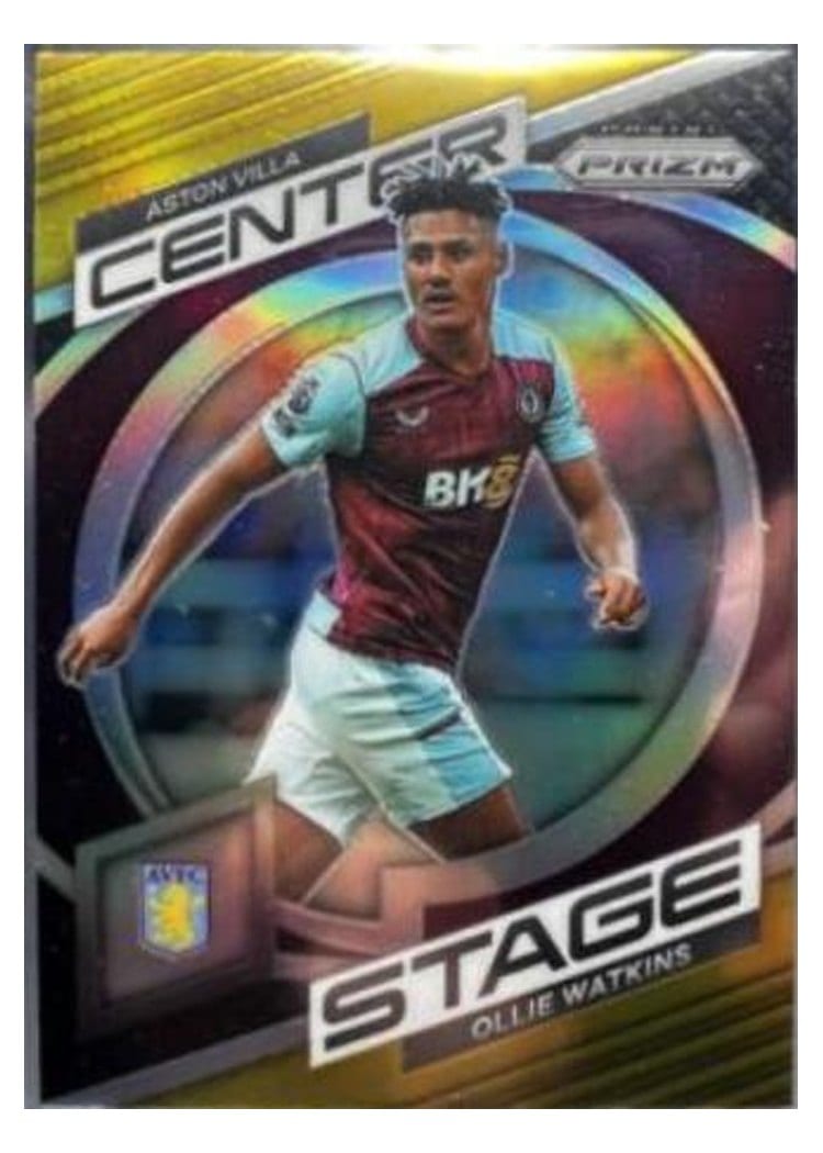 2023 Panini Prizm Premier League Center Stage Ollie Watkins #7 card