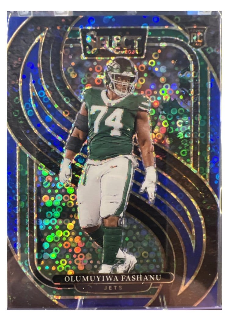 2024 Panini Select Base Set Olumuyiwa Fashanu Blue Disco Prizm #192 card