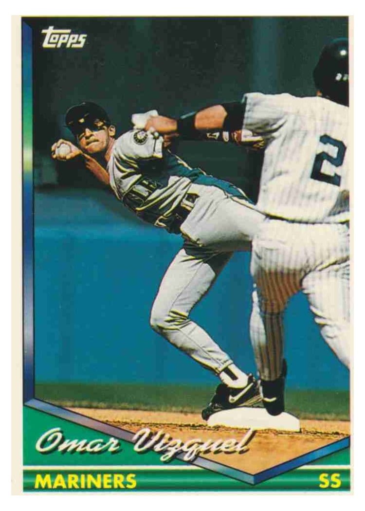 1994 Topps Base Set Omar Vizquel #593 card