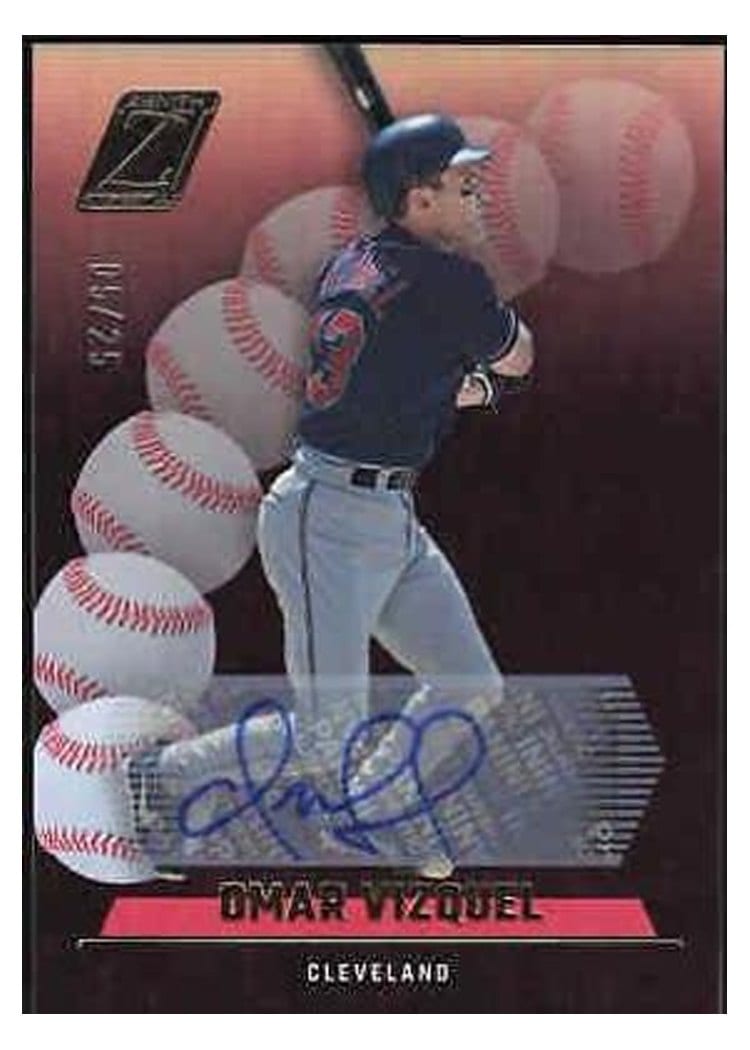 2023 Panini Chronicles Zenith Autographs Omar Vizquel #11 card