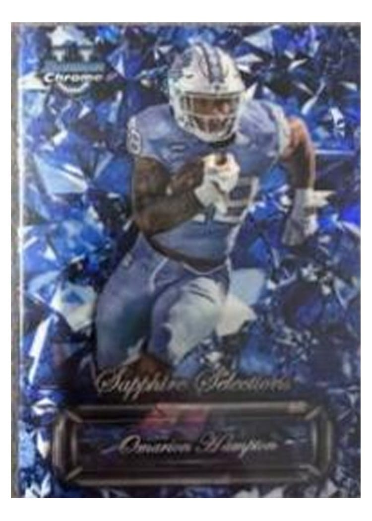 2024 Bowman University Chrome Sapphire Sapphire Selections Set Omarion Hampton #SS-3 card