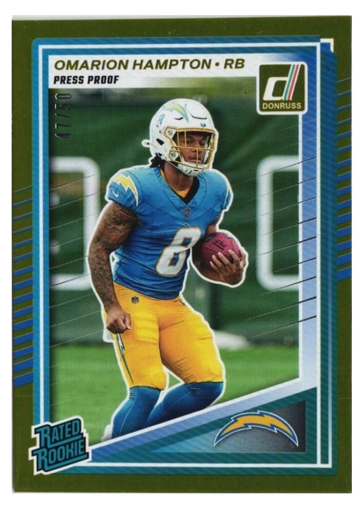 2025 Donruss Base Set Omarion Hampton #303 card