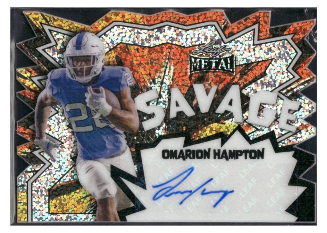 2025 Leaf Metal Savage Omarion Hampton #S-OH1 card