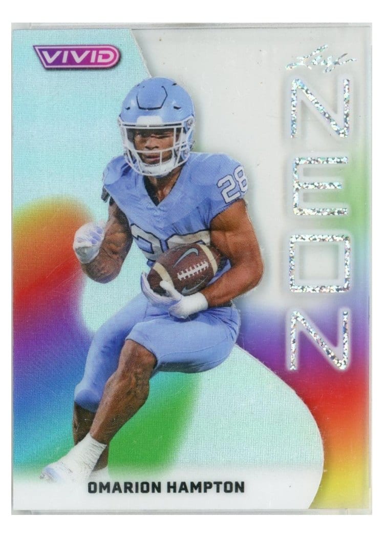 2025 Leaf Vivid Neon Omarion Hampton #NB-37 card