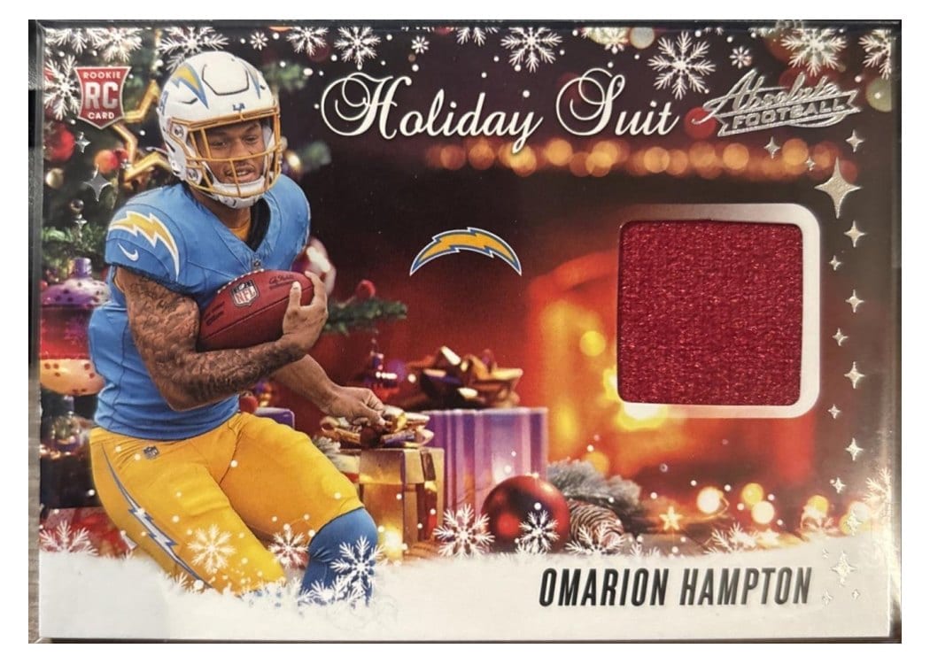 2025 Panini Absolute Holiday Suit Omarion Hampton #HS-OHN card