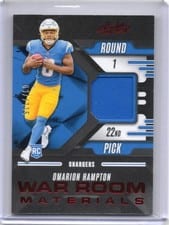 2025 Panini Absolute War Room Materials Omarion Hampton #WRM-OHN card
