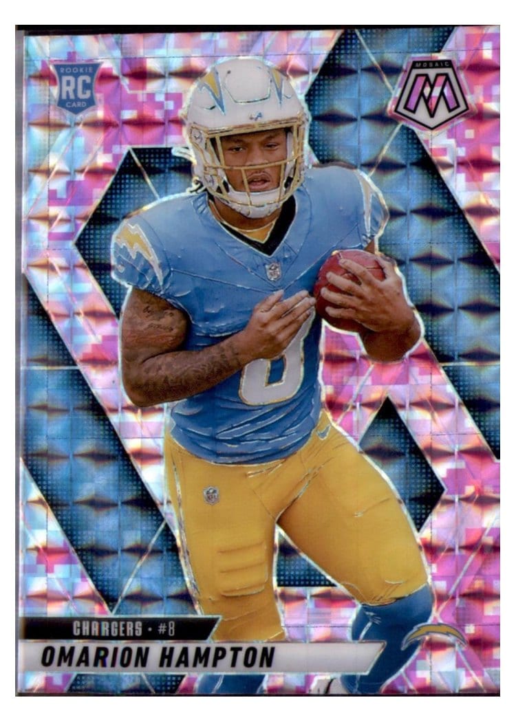 2025 Panini Mosaic Base Set Omarion Hampton #335 card