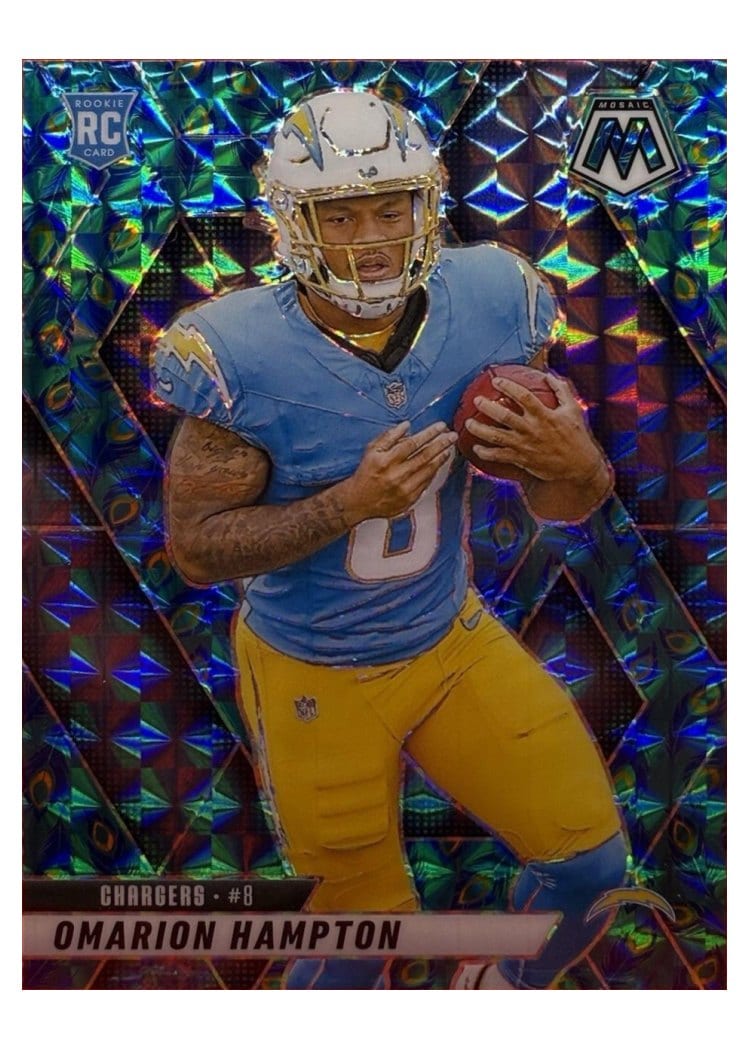 2025 Panini Mosaic Base Set Omarion Hampton #335 card