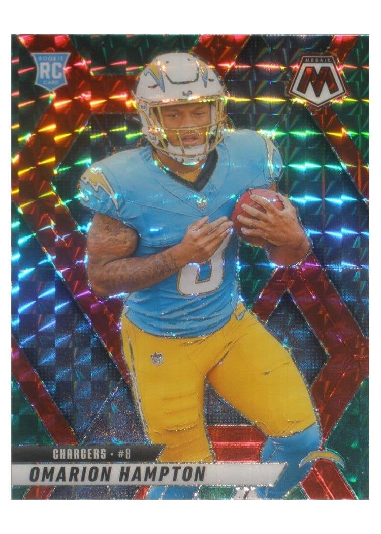 2025 Panini Mosaic Base Set Omarion Hampton #335 card