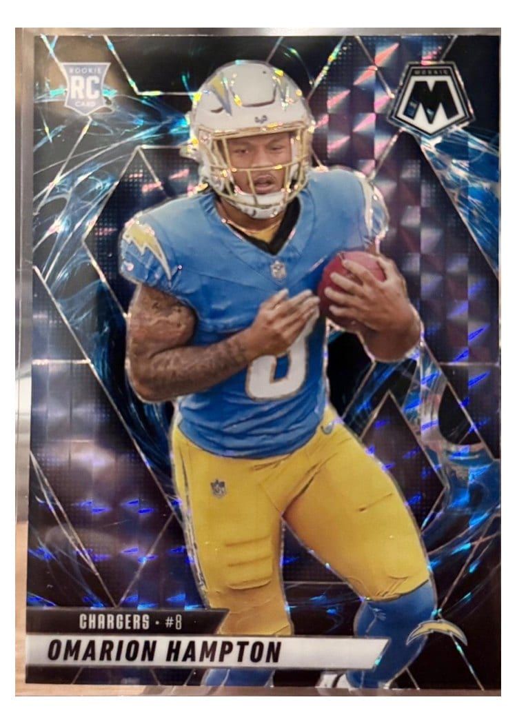 2025 Panini Mosaic Base Set Omarion Hampton #335 card