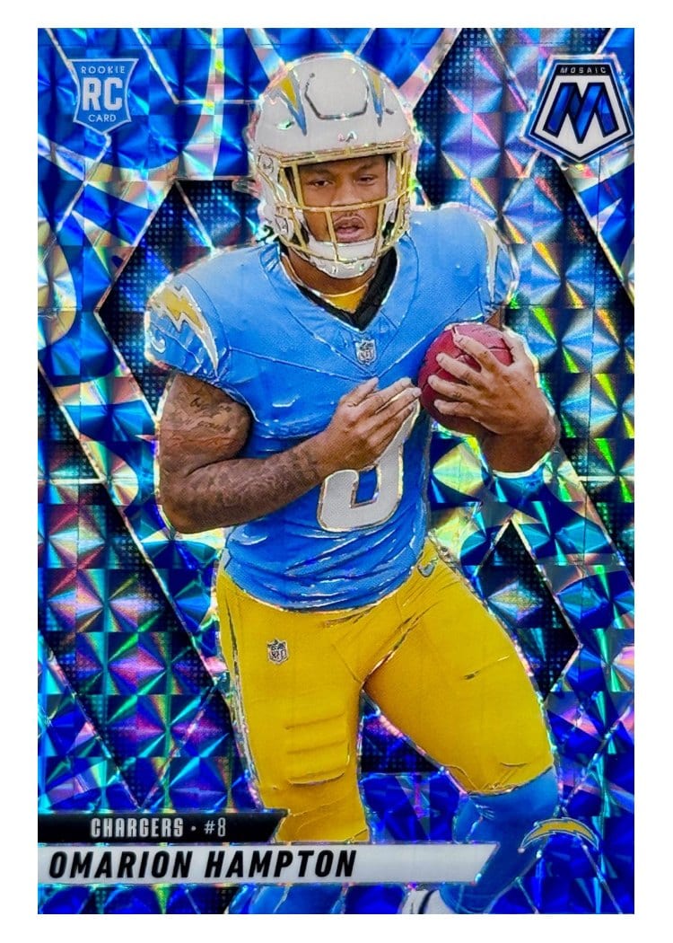 2025 Panini Mosaic Base Set Omarion Hampton #335 card