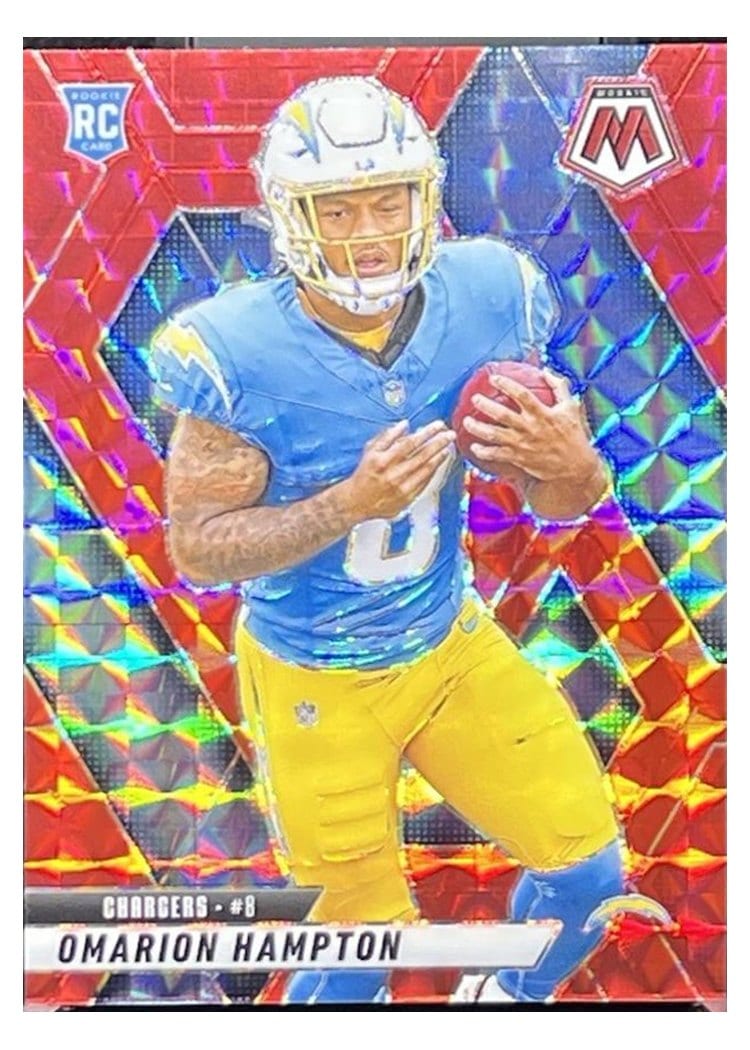 2025 Panini Mosaic Base Set Omarion Hampton #335 card