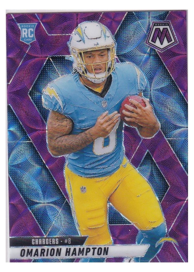 2025 Panini Mosaic Base Set Omarion Hampton #335 card