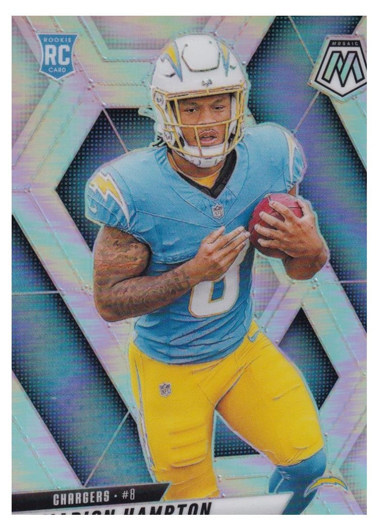 2025 Panini Mosaic Base Set Omarion Hampton #335 card