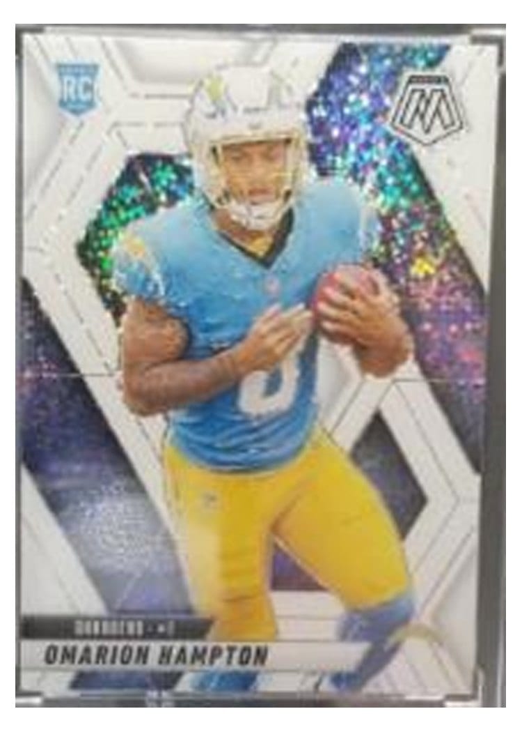 2025 Panini Mosaic Base Set Omarion Hampton #335 card