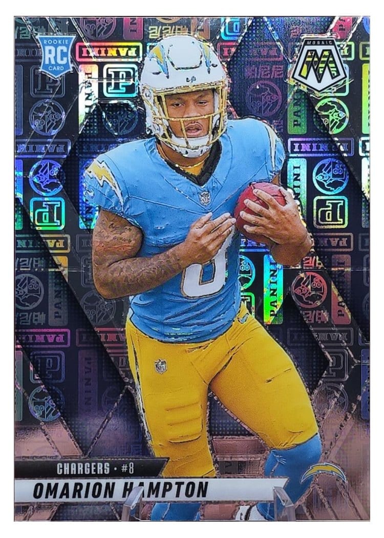2025 Panini Mosaic Base Set Omarion Hampton #335 card