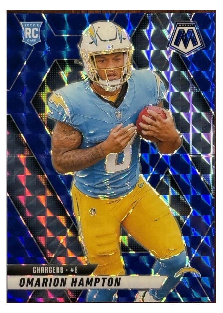 2025 Panini Mosaic Base Set Omarion Hampton #335 card
