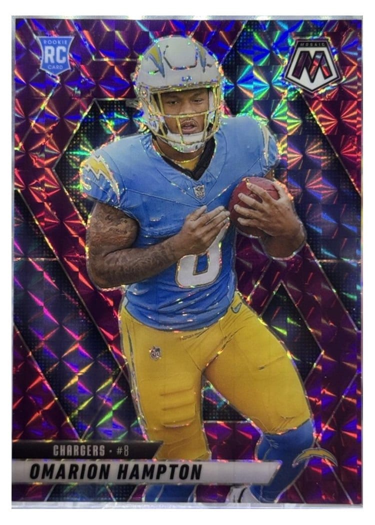 2025 Panini Mosaic Base Set Omarion Hampton #335 card