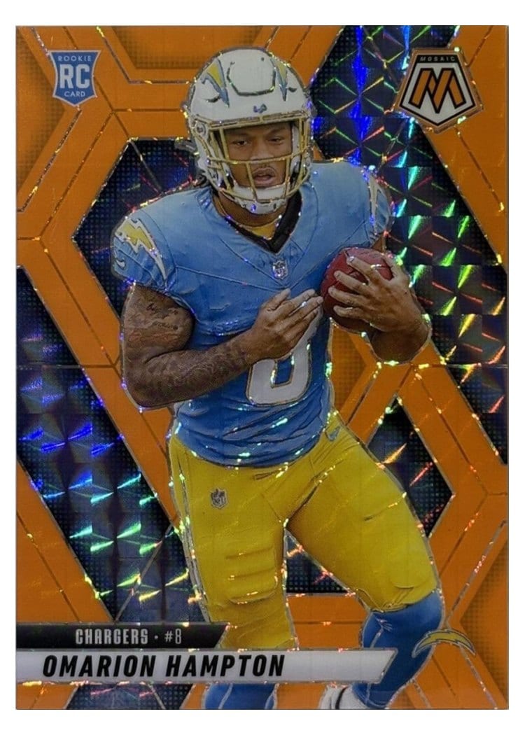 2025 Panini Mosaic Base Set Omarion Hampton #335 card