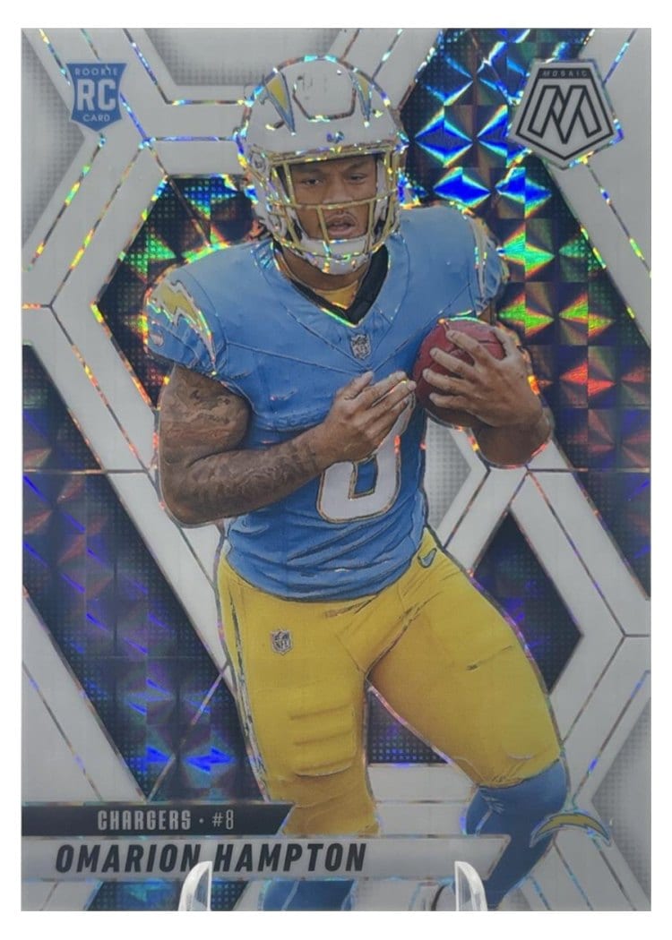 2025 Panini Mosaic Base Set Omarion Hampton #335 card