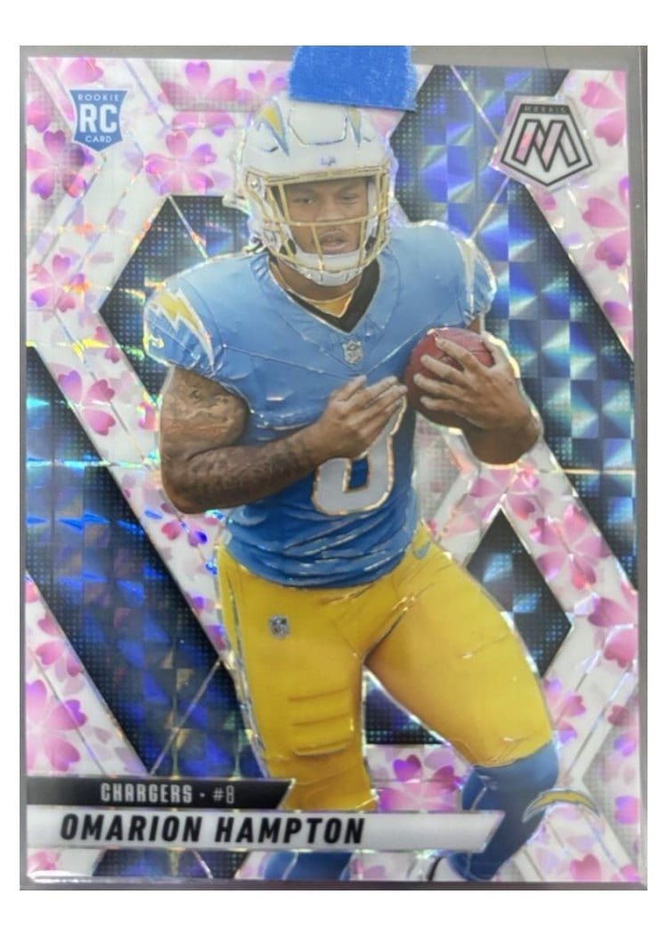 2025 Panini Mosaic Base Set Omarion Hampton #335 card