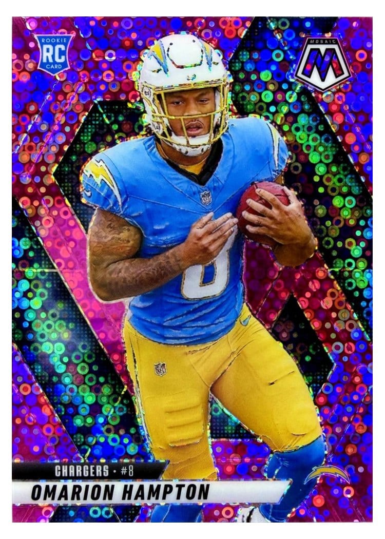 2025 Panini Mosaic Base Set Omarion Hampton #335 card