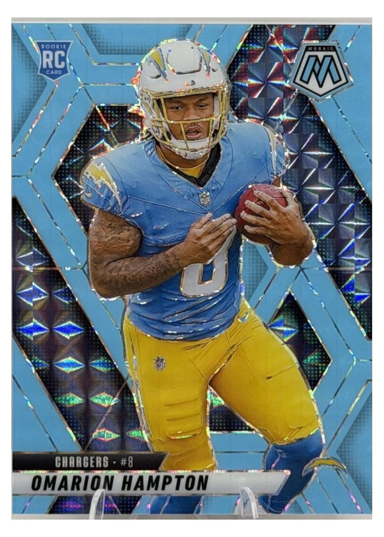 2025 Panini Mosaic Base Set Omarion Hampton #335 card