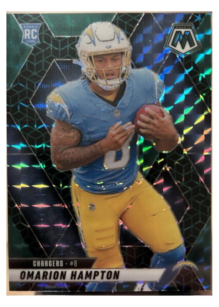 2025 Panini Mosaic Base Set Omarion Hampton #335 card