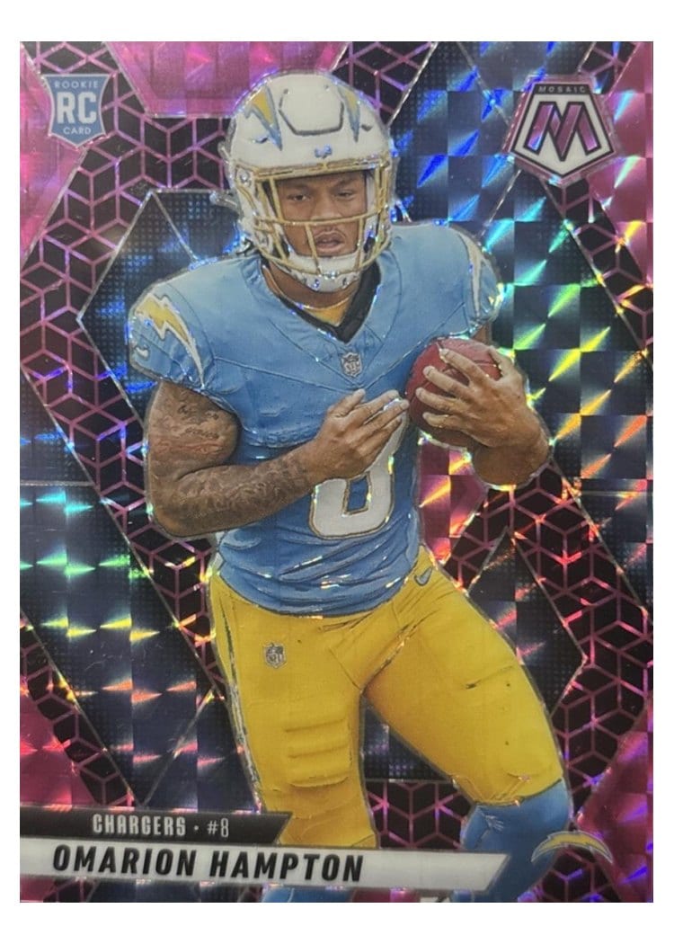 2025 Panini Mosaic Base Set Omarion Hampton #335 card