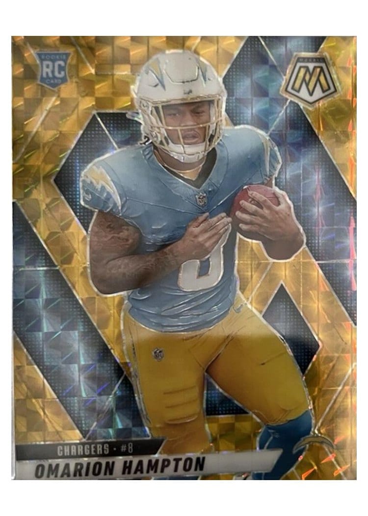 2025 Panini Mosaic Base Set Omarion Hampton #335 card