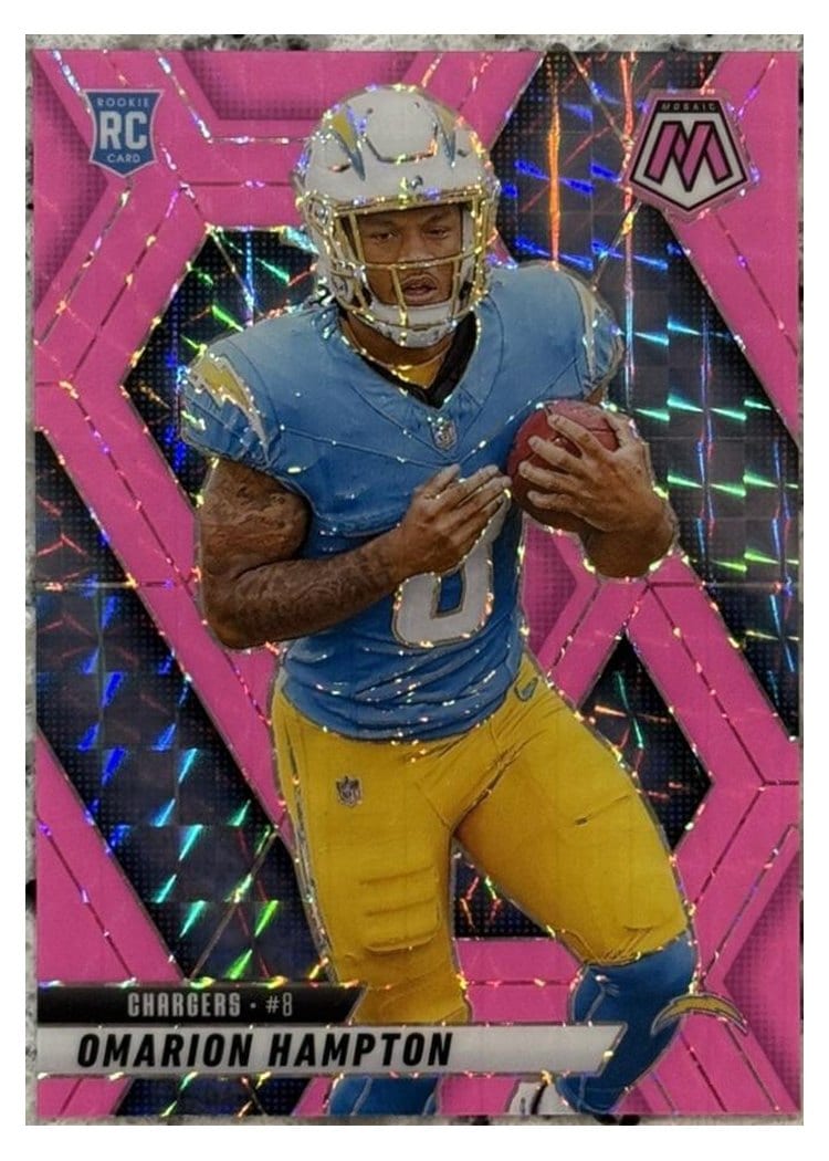 2025 Panini Mosaic Base Set Omarion Hampton #335 card
