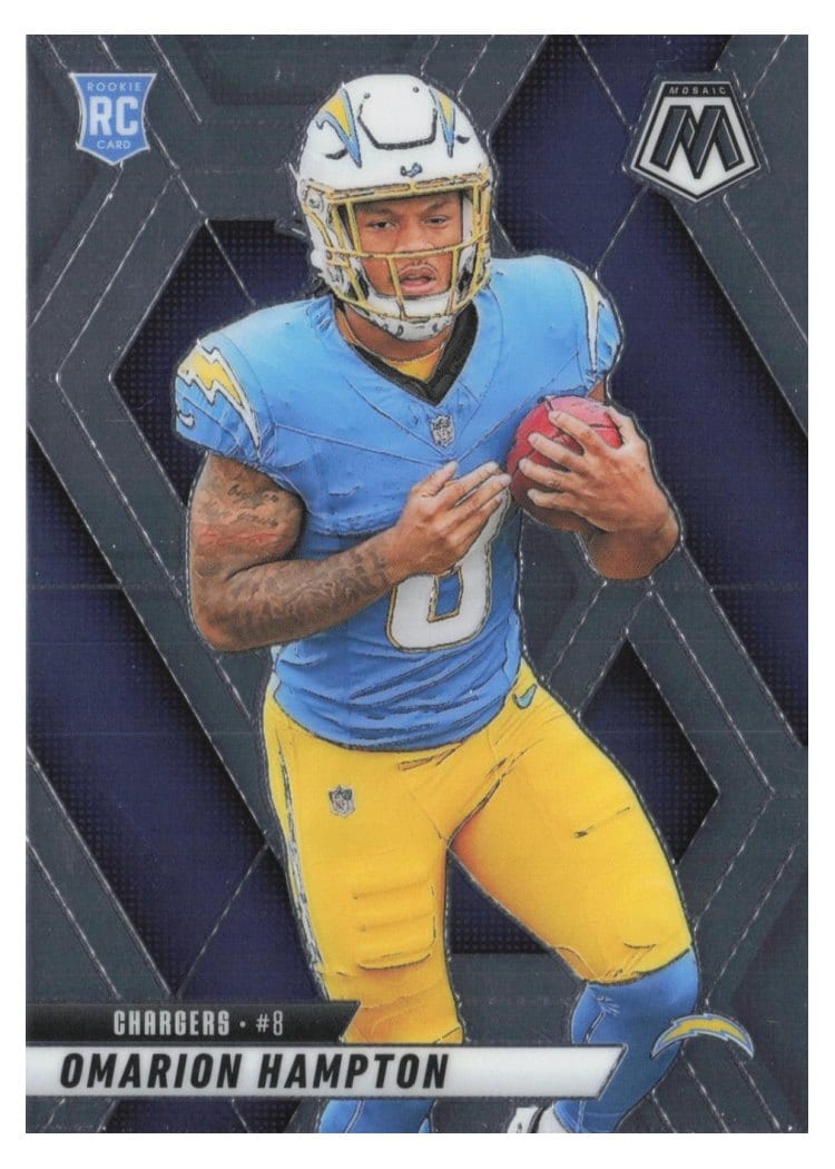 2025 Panini Mosaic Base Set Omarion Hampton #335 card