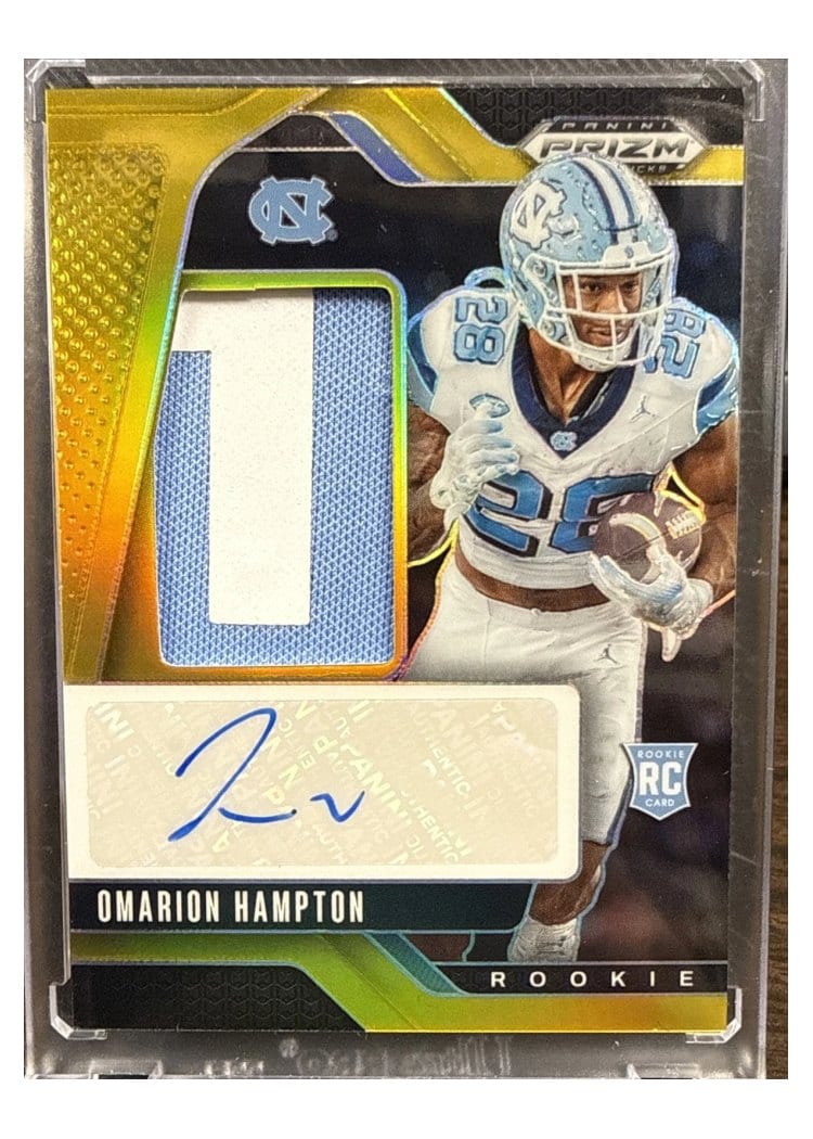 2025 Panini Prizm Base Set Omarion Hampton #355 card