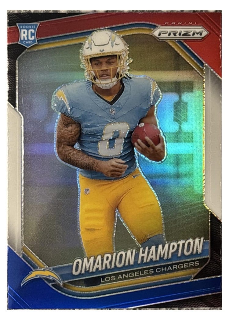 2025 Panini Prizm Base Set Omarion Hampton #355 card