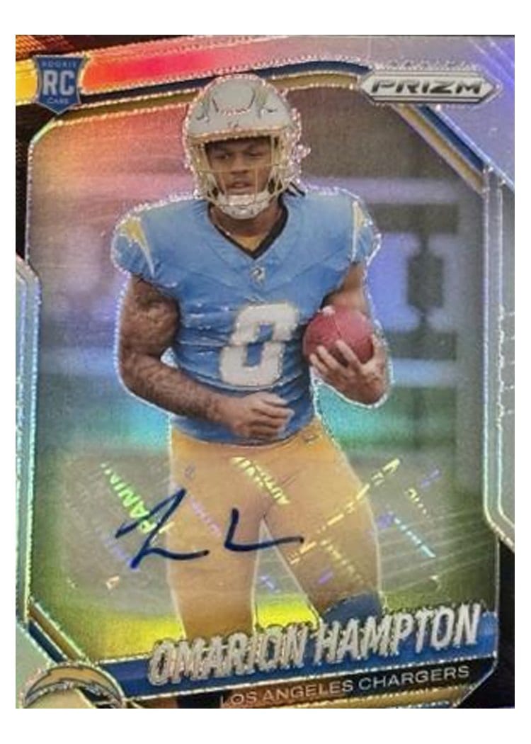 2025 Panini Prizm Base Set Omarion Hampton #355 card