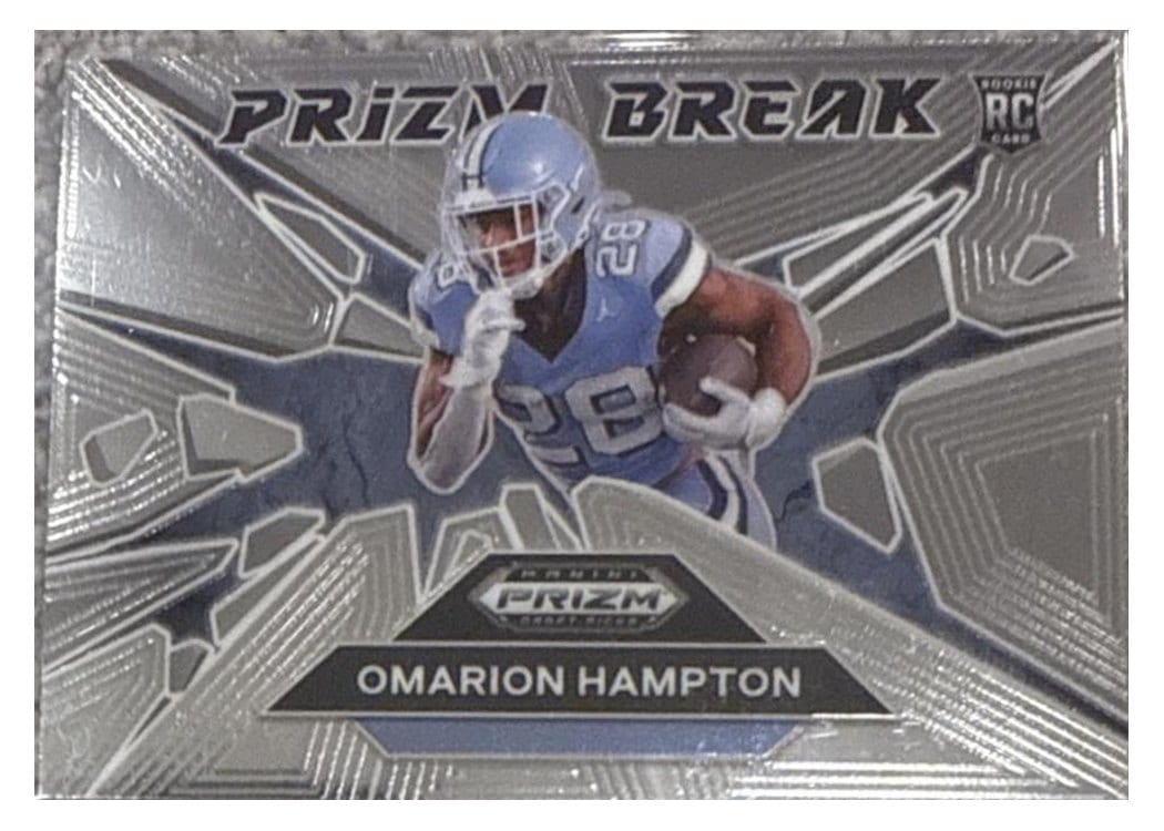2025 Panini Prizm Draft Picks Prizm Break Omarion Hampton #19 card