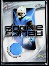 2025 Topps Chrome Rookie Relics Omarion Hampton #RR-OH card