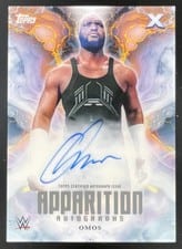2025 Topps Exalted WWE Wrestling Apparition Autographs Omos #APA-OMS card