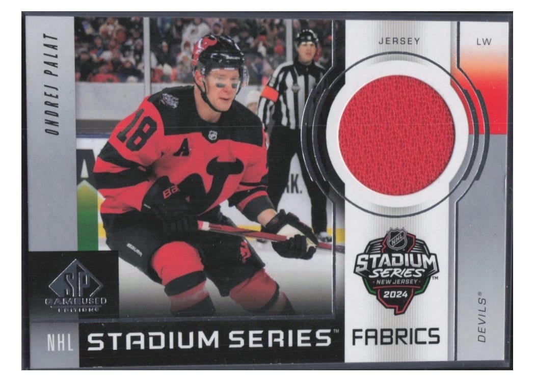 2024-25 SP Game Used 2024 Stadium Series Fabrics Ondrej Palat #GSF-12 card