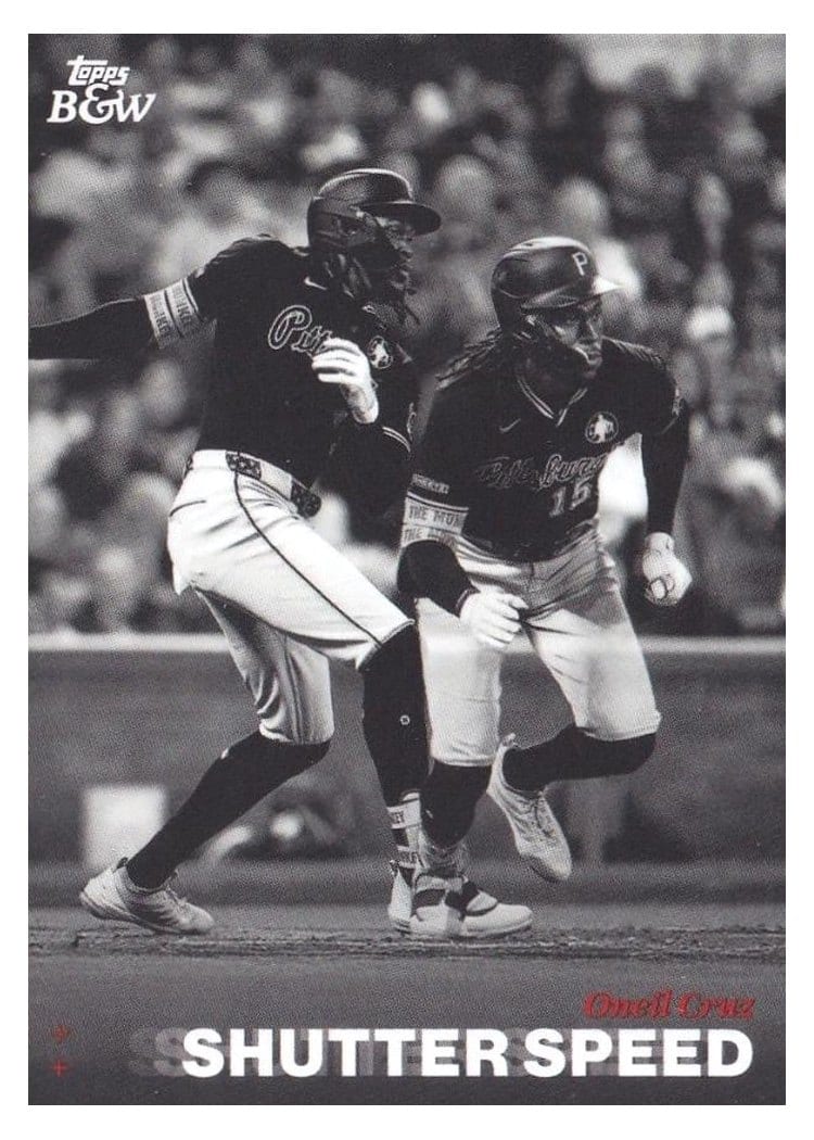 2025 Topps Black & White Shutter Speed Oneil Cruz #SS5 card